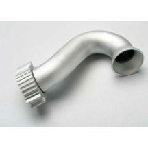 Colector de escape de aluminio anodizado plateado Traxxas TRX5340