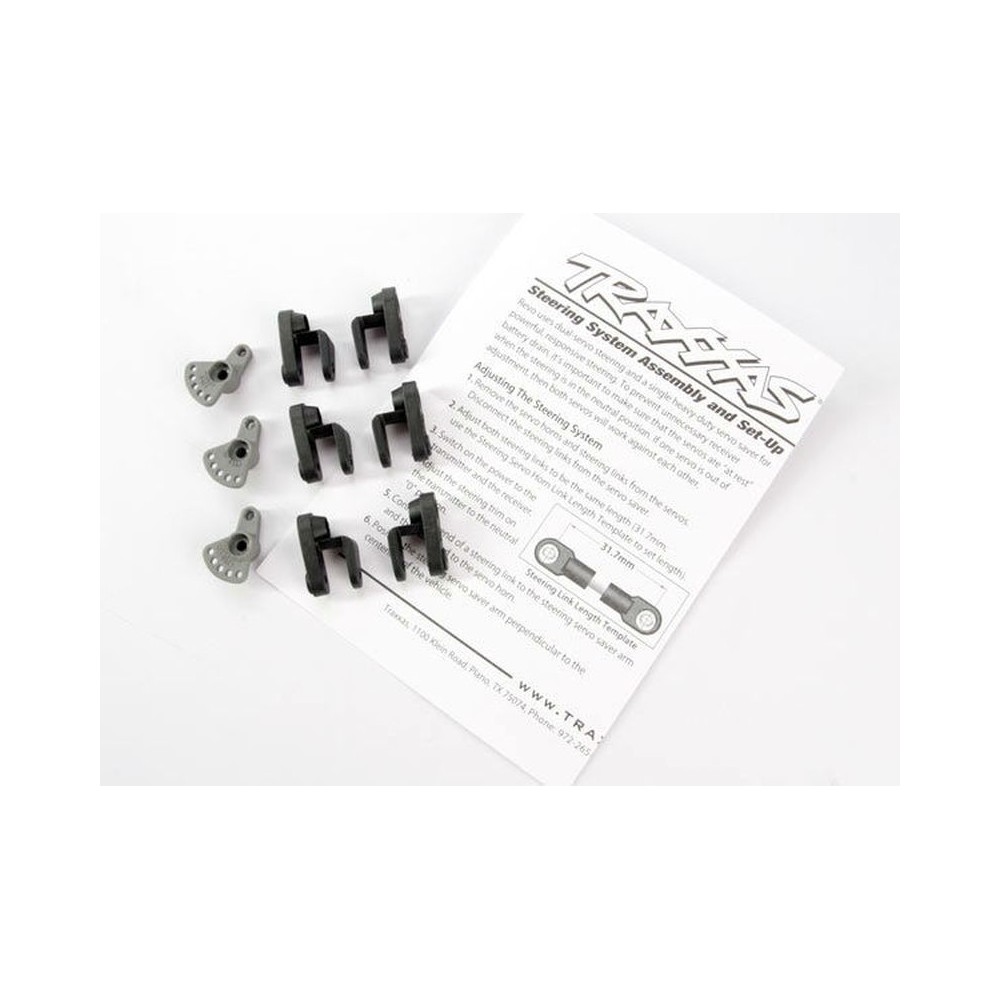 Brazos de servo de dirección y acelerador para servos de otras marcas Traxxas TRX5345X Brazos de servo de dirección y acelerador para servos de otras marcas Traxxas TRX5345X