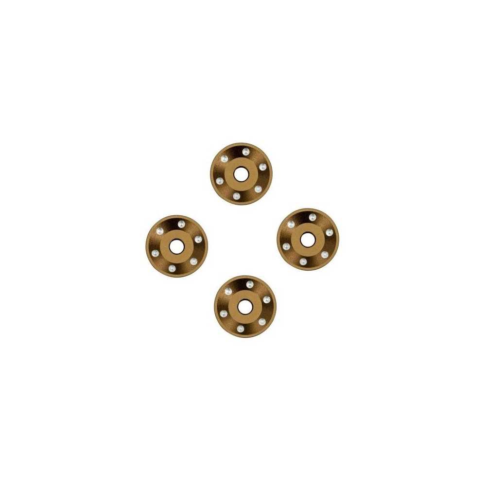 Traxxas Wheel washers machined aluminum bronze (4) TRX10257-BRNZ Traxxas Wheel washers machined aluminum bronze (4) TRX10257-BRNZ