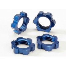 Traxxas Wheel nuts splined 17mm (blue-anodized) (4) TRX5353