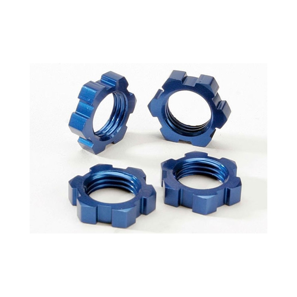 Traxxas Wheel nuts splined 17mm (blue-anodized) (4) TRX5353 Traxxas Wheel nuts splined 17mm (blue-anodized) (4) TRX5353