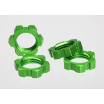 Tuercas de rueda estriadas anodizado verde Traxxas TRX5353A