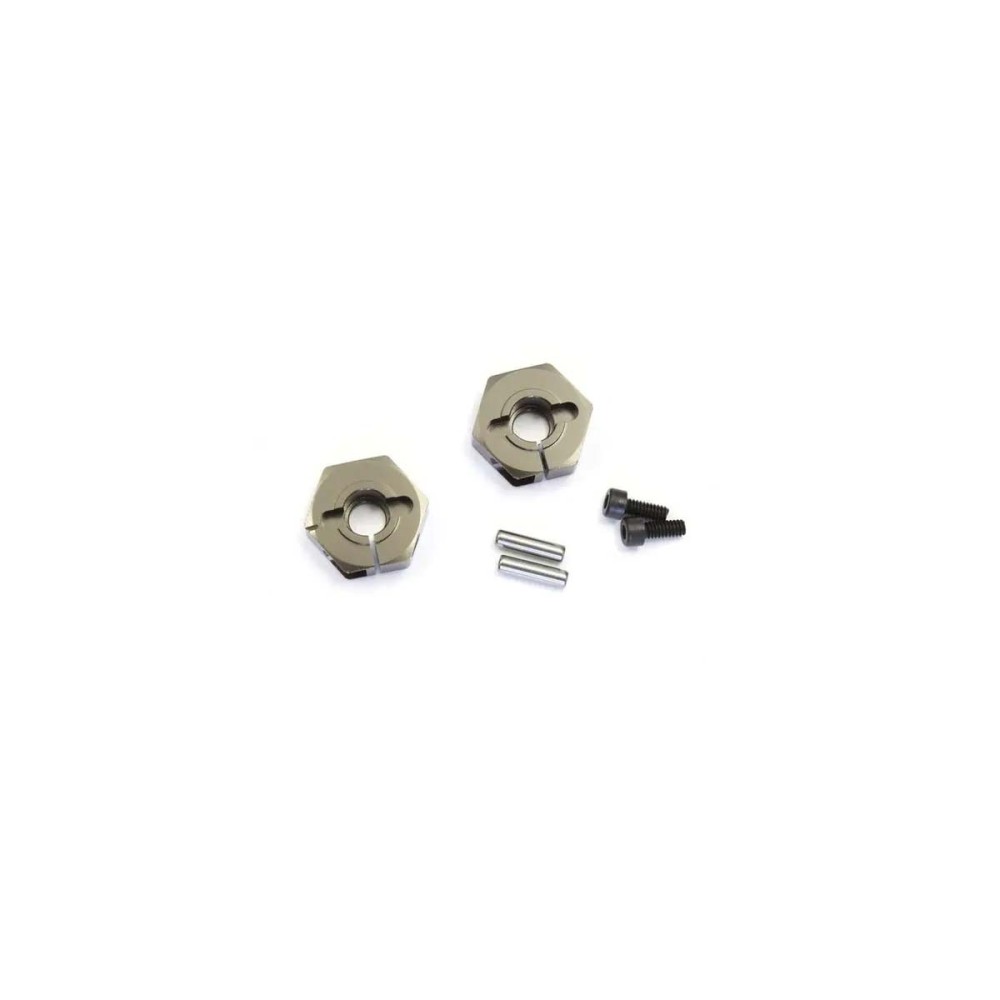 Cubo de rueda TF6 Lazer ZX5-ZX7 2 unidades gris metal Kyosho K.LAW30GMB