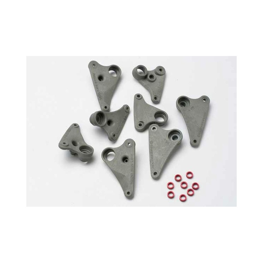 Traxxas Rocker arm set progressive-2 (90-t) spacers (red aluminum) TRX5358 Traxxas Rocker arm set progressive-2 (90-t) spacers (red aluminum) TRX5358