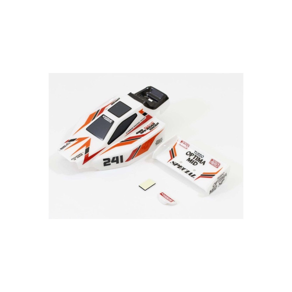 Carroceria Mini-Z Buggy Turbo Optima Mid SP - Blanca K.MBB09W Carroceria Mini-Z Buggy Turbo Optima Mid SP - Blanca K.MBB09W