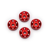 Arandelas rueda aluminio rojo Traxxas TRX10257-RED