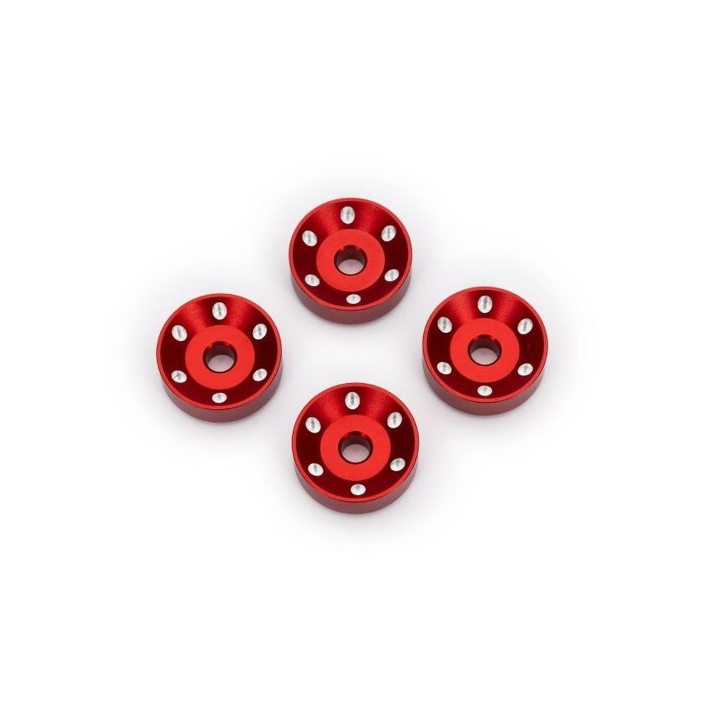 Arandelas rueda aluminio rojo Traxxas TRX10257-RED Arandelas rueda aluminio rojo Traxxas TRX10257-RED