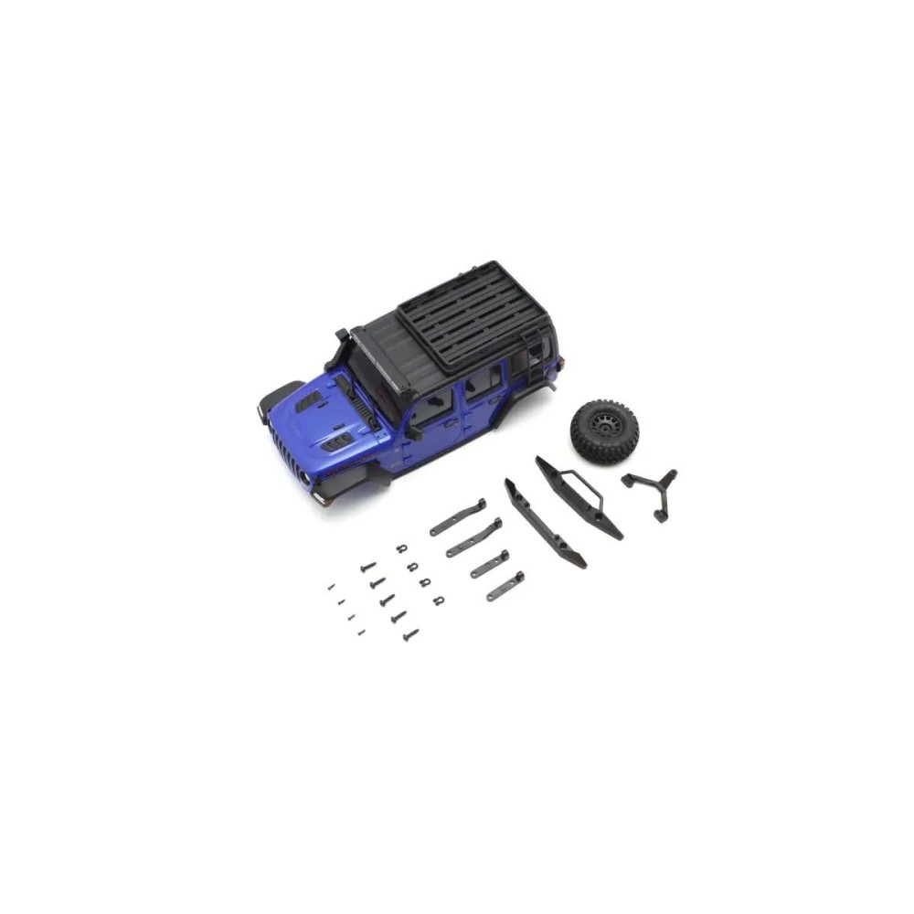 Carrocería Jeep Wrangler Rubicon azul metalizado Mini-Z Kyosho