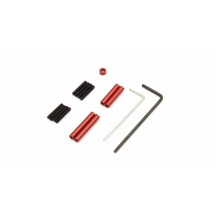 Barras amarre aluminio rojo Mini-Z 4X4 MX01 110 mm