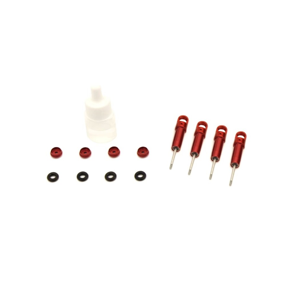 Amortiguadores aluminio 4 piezas Mini-Z 4X4 MX01 rojo Amortiguadores aluminio 4 piezas Mini-Z 4X4 MX01 rojo
