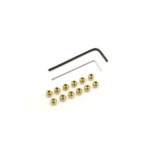 Rótulas huecas 4,8 mm bronce 12 piezas Mini-Z 4X4