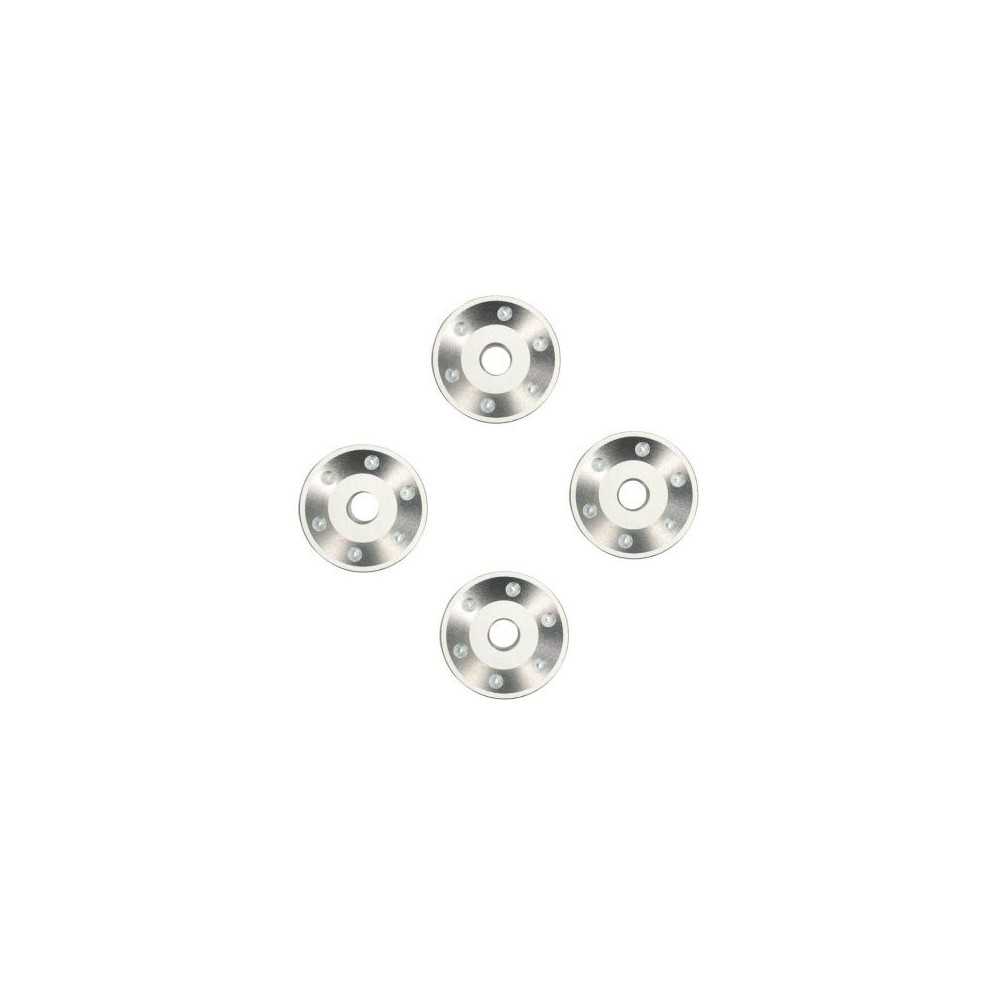 Traxxas Wheel washers machined aluminum silver (4) TRX10257-SLVR Traxxas Wheel washers machined aluminum silver (4) TRX10257-SLVR