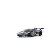 Kyosho Autoscale Mini-Z Chevrolet Corvette C8R Gun Metal/White (W-MM) K.MZP244GMW
