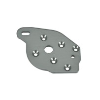 Placa motor aluminio anodizado gris Traxxas TRX10259-GRAY