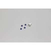 Tuercas de rueda Aluminio Kyosho Mini-Z (4) Azules K.MZW13BL