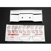 Alerón Revo blanco calcomanías Traxxas TRX5412