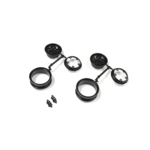 Llantas negras 1,9 pulgadas Outlaw Rampage Kyosho
