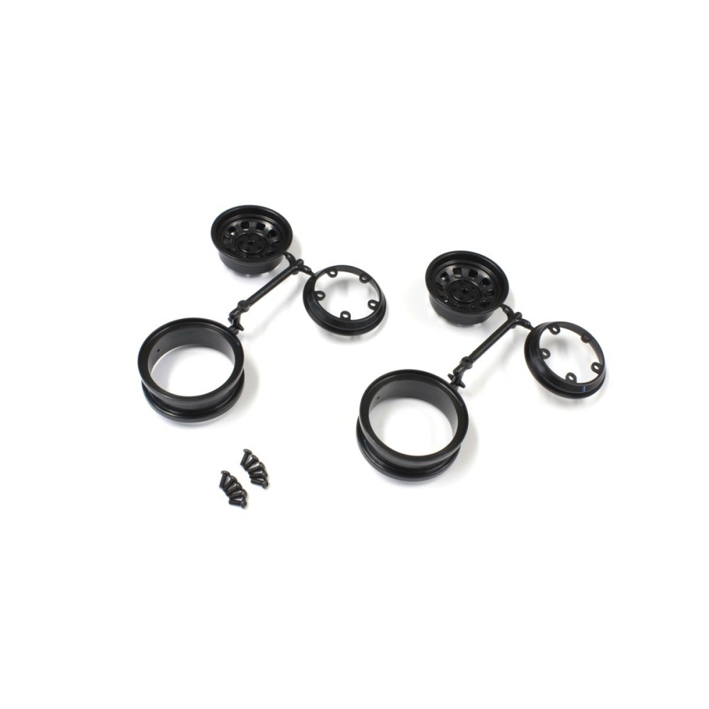 Llantas negras 1,9 pulgadas Outlaw Rampage Kyosho