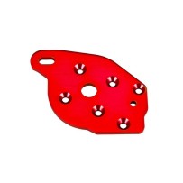 Placa motor aluminio anodizado rojo Traxxas TRX10259-RED