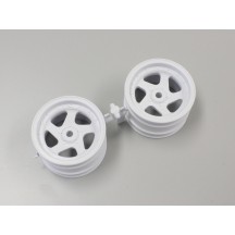 Llantas cinco radios blancas Kyosho Optima 1.7"