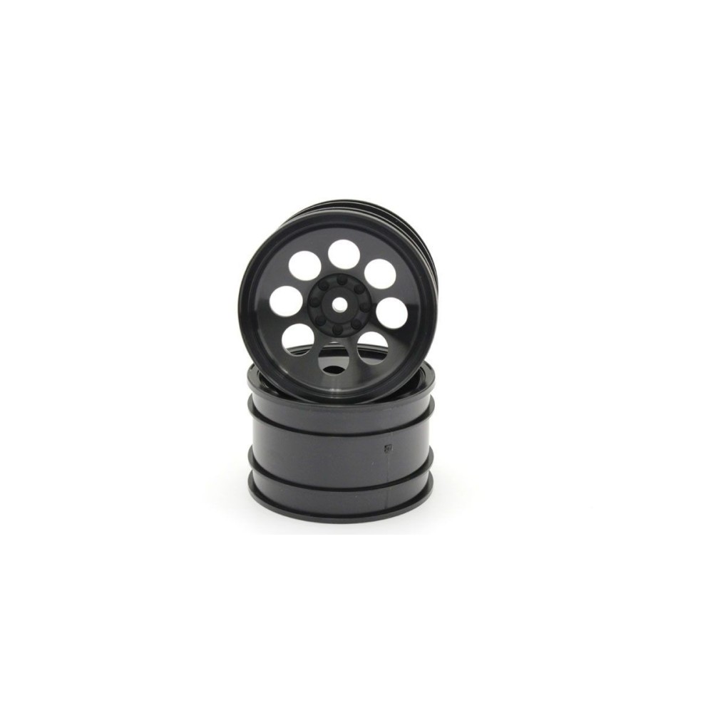 Llantas ocho orificios negras Kyosho Optima 2.0" Llantas ocho orificios negras Kyosho Optima 2.0"