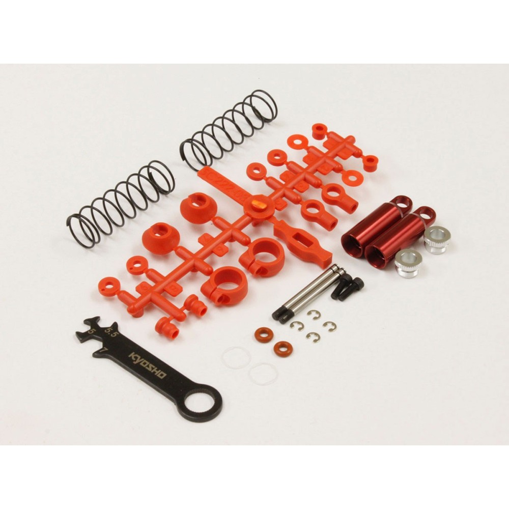 Amortiguadores delanteros rojo (2) Kyosho Tomahawk K.SC222R Amortiguadores delanteros rojo (2) Kyosho Tomahawk K.SC222R
