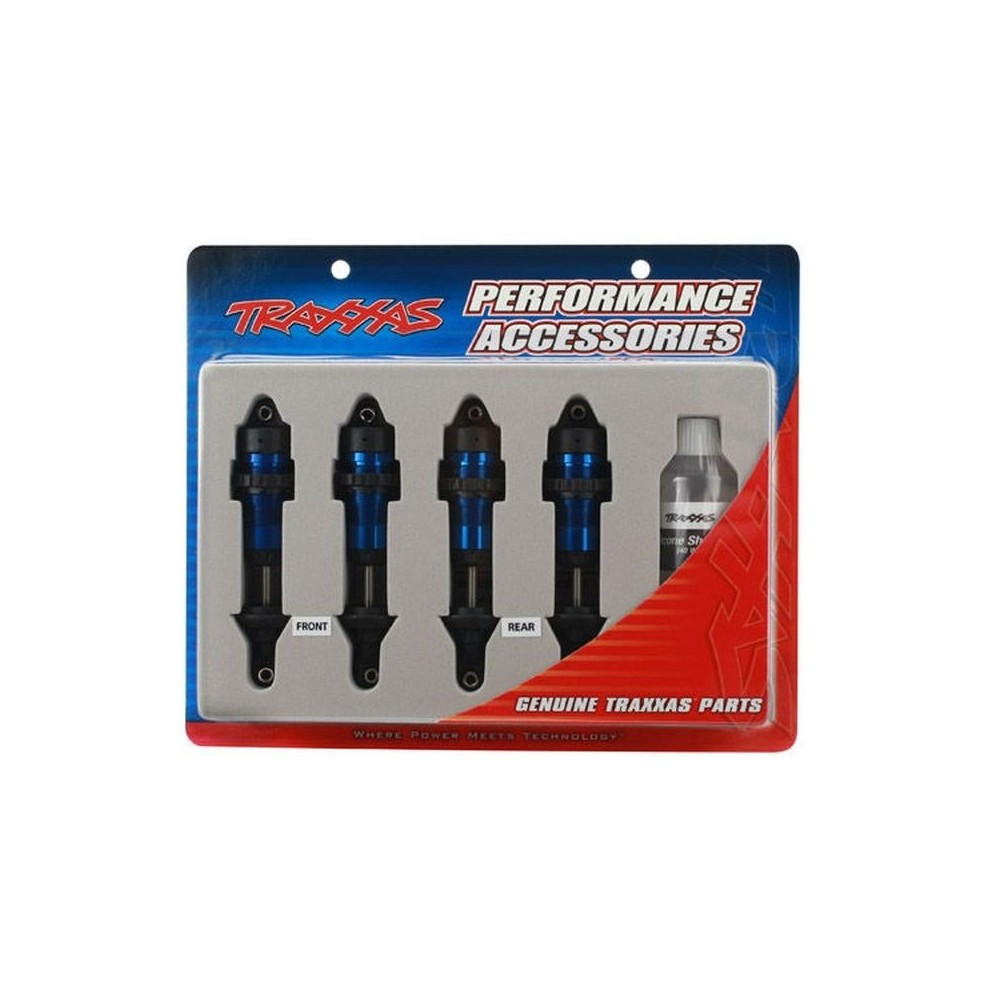 Amortiguadores GTR aluminio azul vástagos estaño Traxxas TRX5460A Amortiguadores GTR aluminio azul vástagos estaño Traxxas TRX5460A
