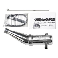 Resonador de tubo de escape aluminio cámara doble autorizado R.O.A.R. Traxxas TRX5487