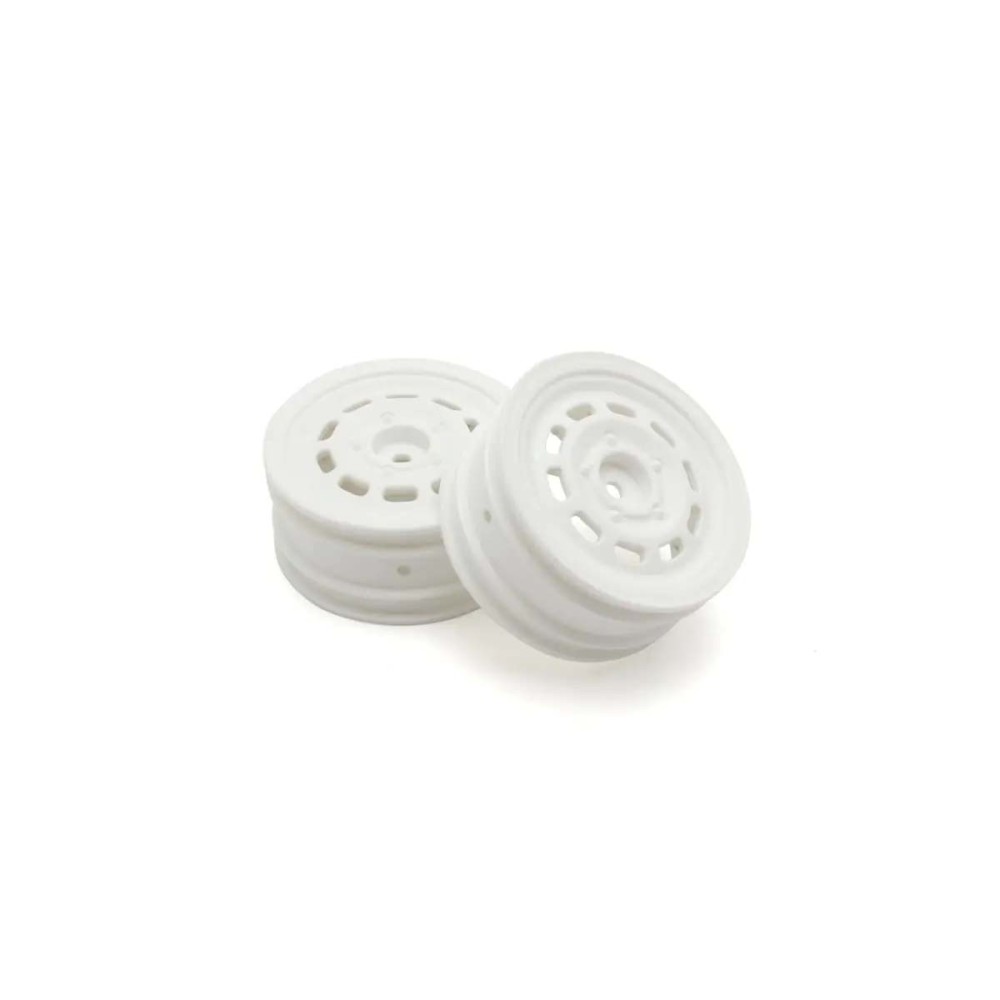Llantas delanteras 2.2" 10 hoyos blancas Kyosho Llantas delanteras 2.2" 10 hoyos blancas Kyosho
