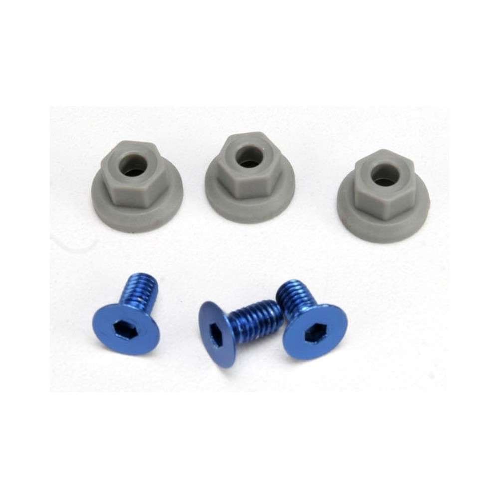 Tornillería de montaje de alerón aluminio y accesorios Traxxas TRX5512
