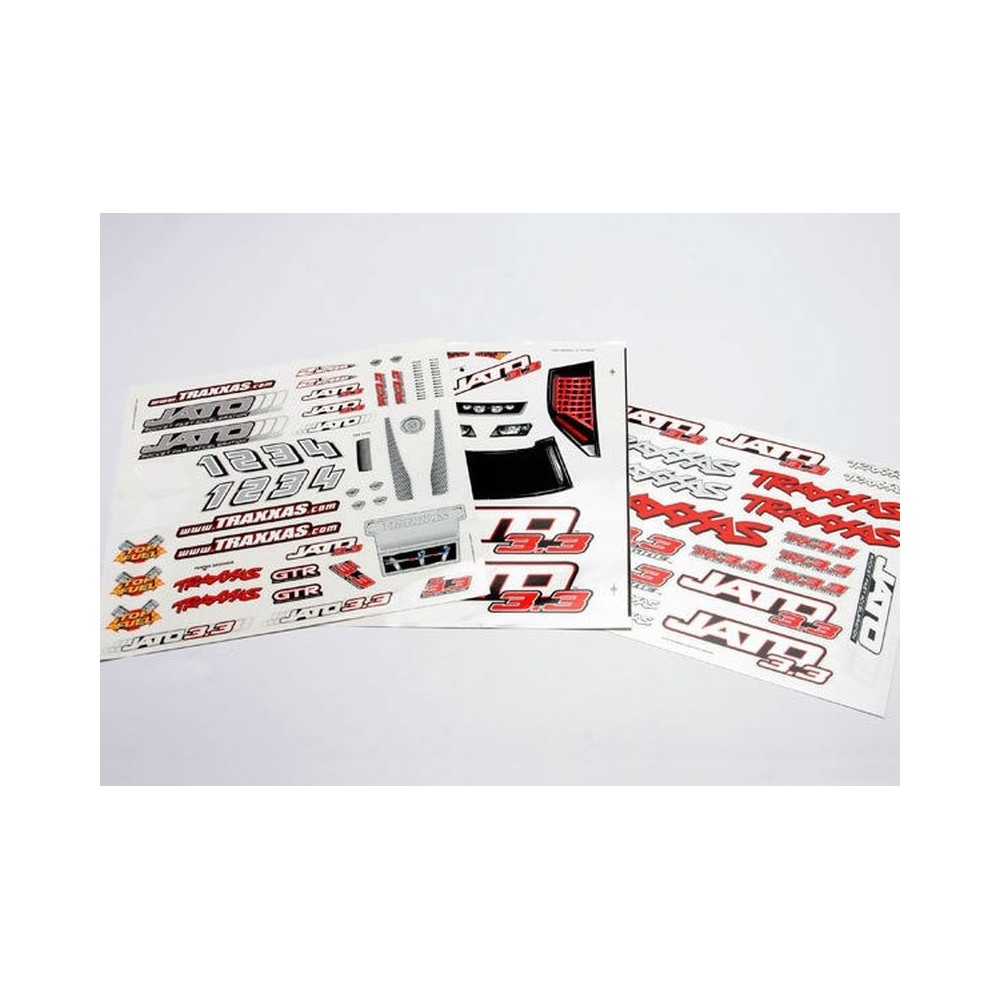 Hoja de adhesivos Jato 3.3 Traxxas TRX5513X Hoja de adhesivos Jato 3.3 Traxxas TRX5513X