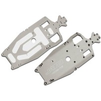 Chasis de aluminio 7075-T6 anodizado titanio, mecanizado Traxxas TRX5522X
