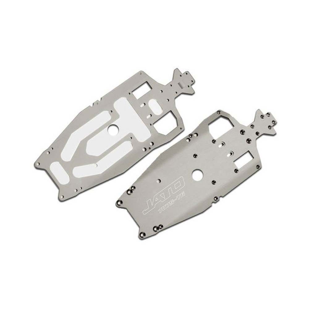 Chasis aluminio 7075-T6 3 mm titanio Traxxas TRX5522X