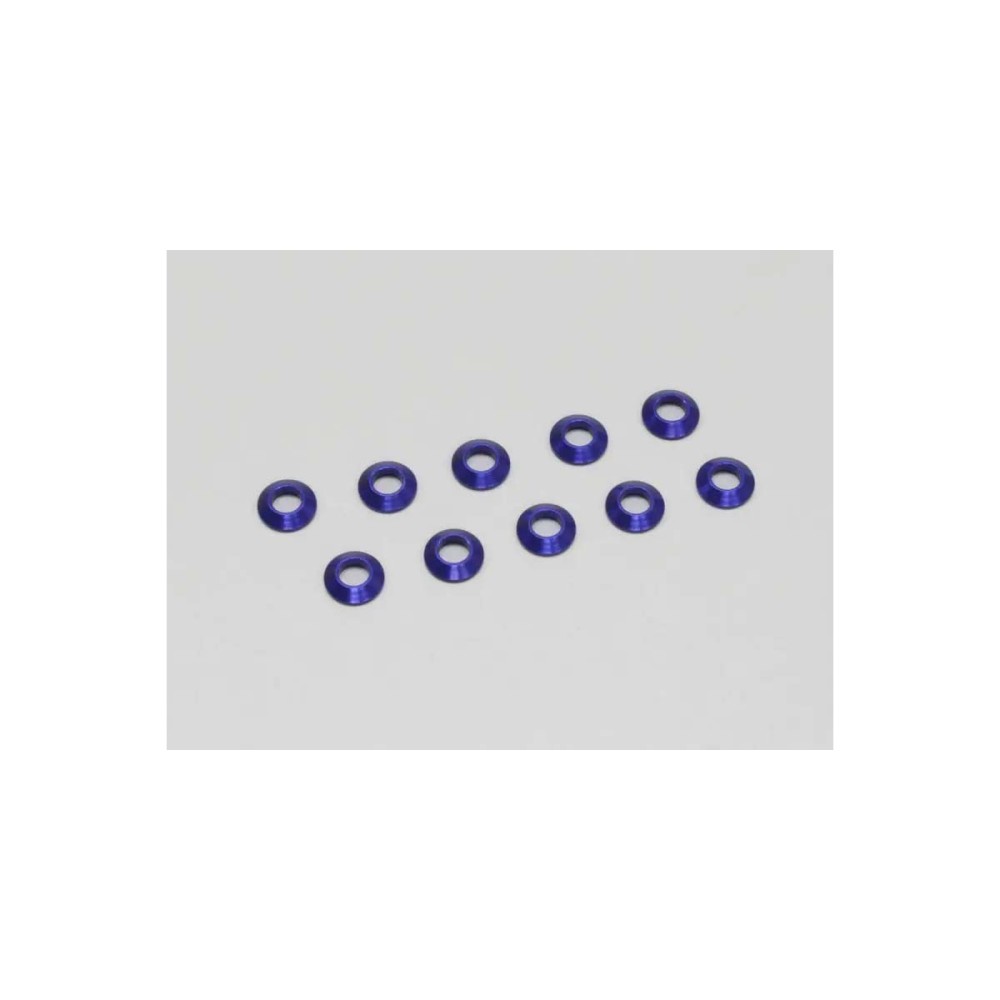 Arandelas bombeadas 3x6mm azul Kyosho