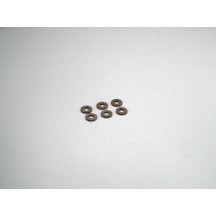 Arandelas anodizadas 3x7x1mm gris metálico Kyosho