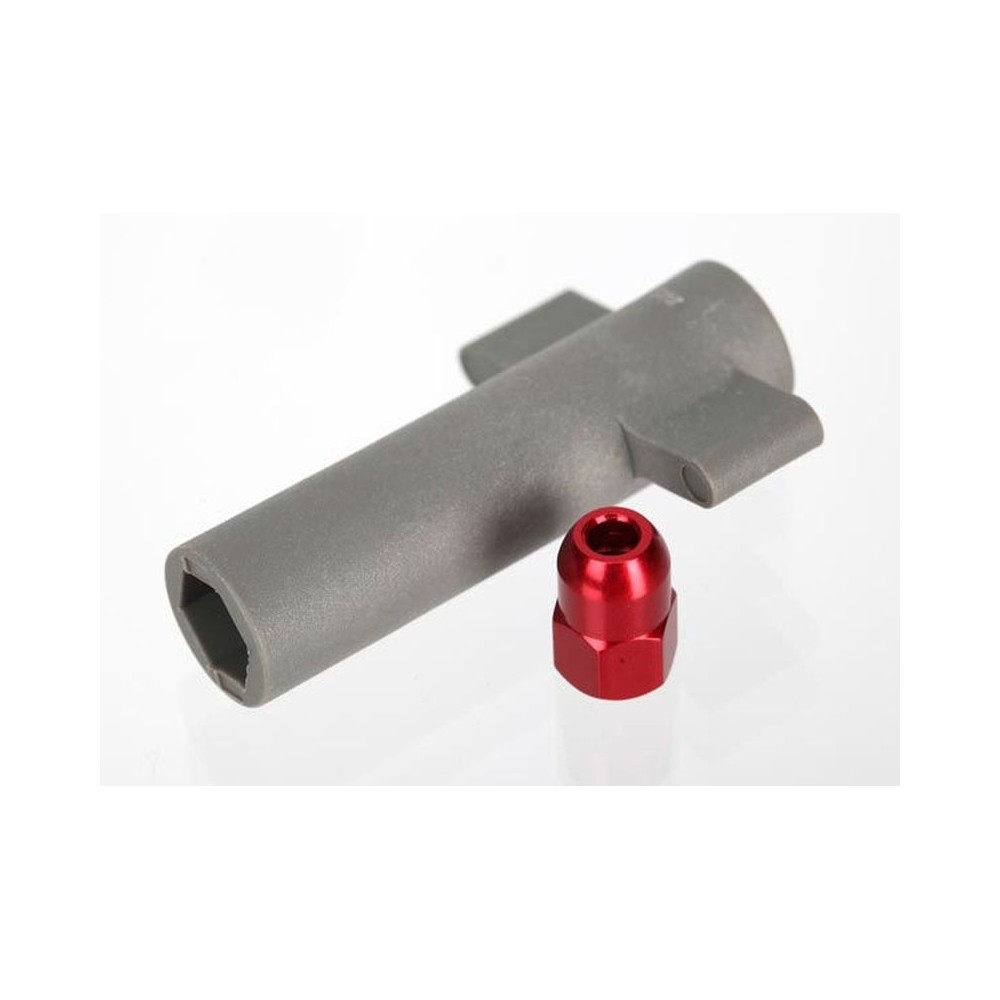 Tuerca hexagonal de antena aluminio anodizado rojo con herramientas Traxxas TRX5526R Tuerca hexagonal de antena aluminio anodizado rojo con herramientas Traxxas TRX5526R