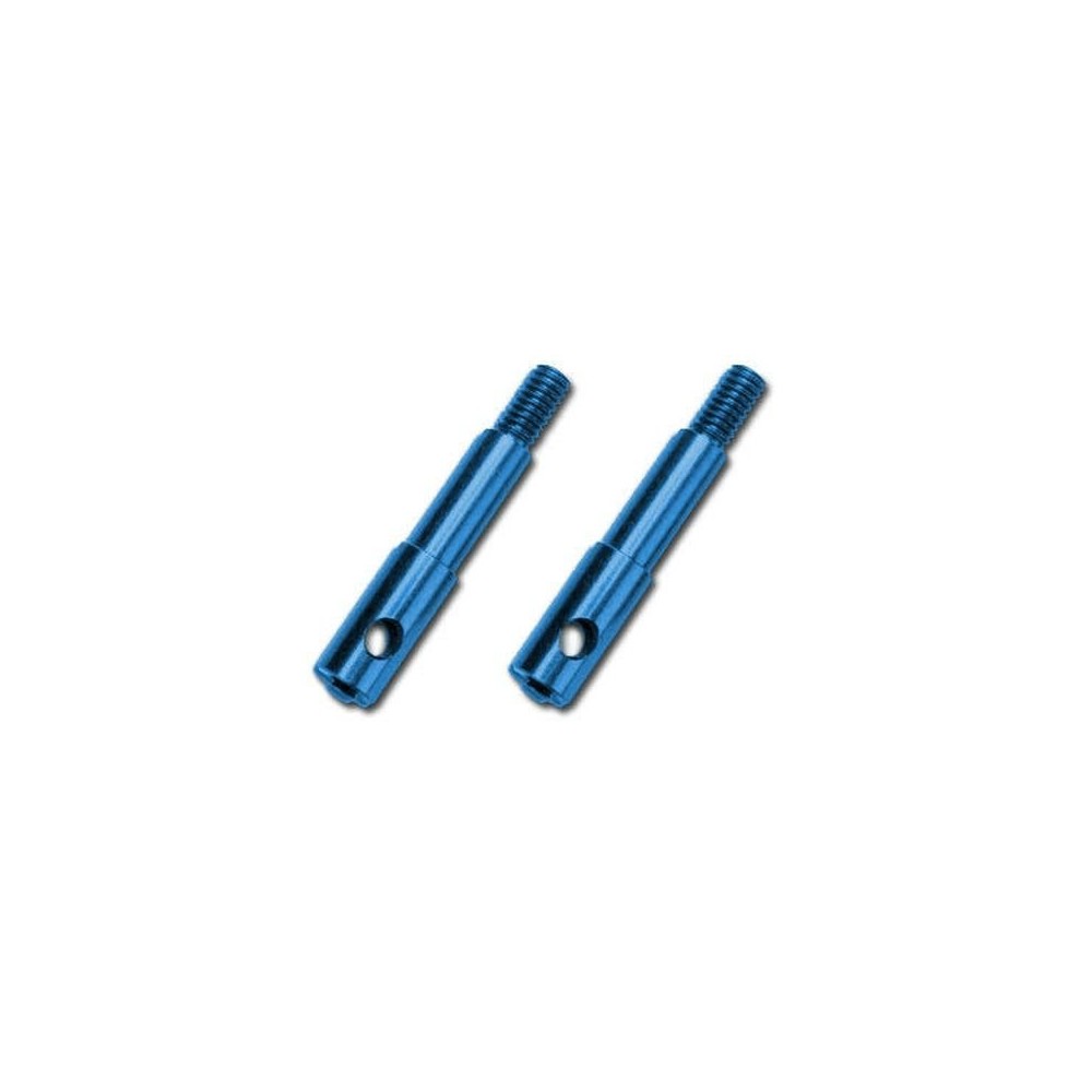 Ejes rueda aluminio 7075-T6 anodizado azul Ejes rueda aluminio 7075-T6 anodizado azul