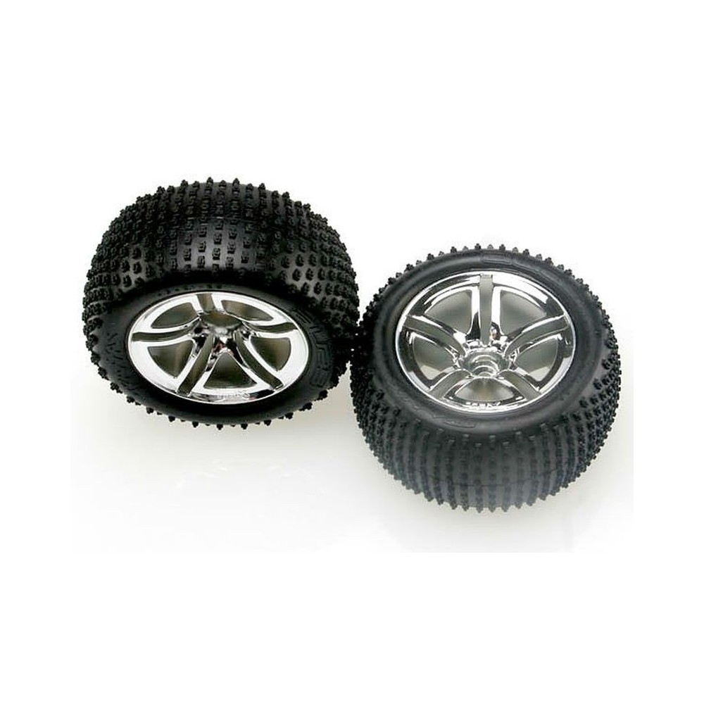 Ruedas montadas pegadas 2.8 Jato cromadas Ruedas montadas pegadas 2.8 Jato cromadas