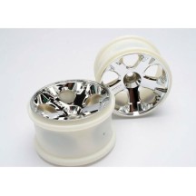 Llantas all-star cromadas 2.8 nitro delanteras Traxxas TRX5577