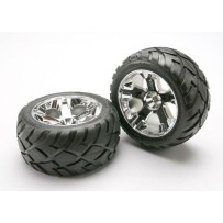 Ruedas montadas y pegadas all-star cromadas 2.8 Traxxas TRX5577R