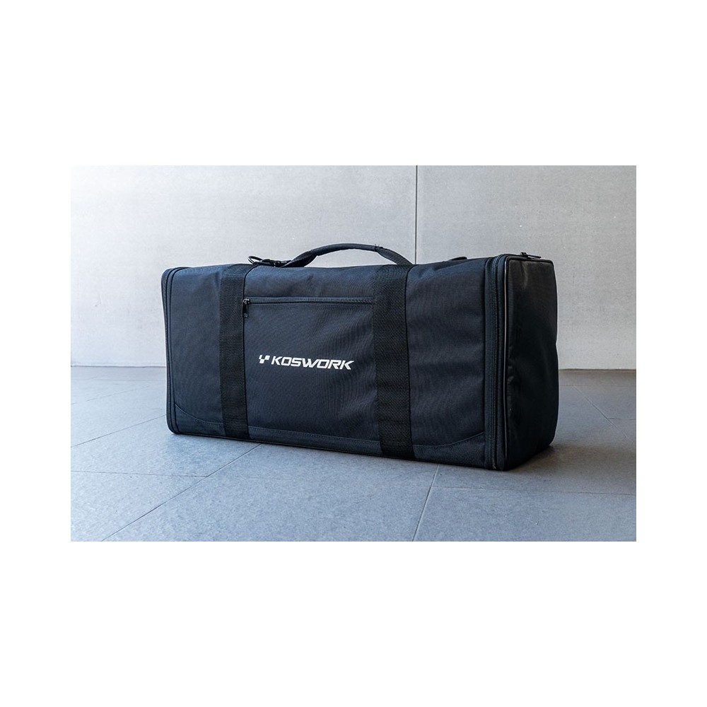 Bolsa de transporte Koswork para coche RC 1/10 con bolsa para emisora y 2 cajas rígidas (65x26x31cm) KOS32286