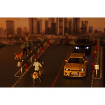 Kyosho MOTN Led System 1:64 Nismo 400R Amarillo KS07128LY