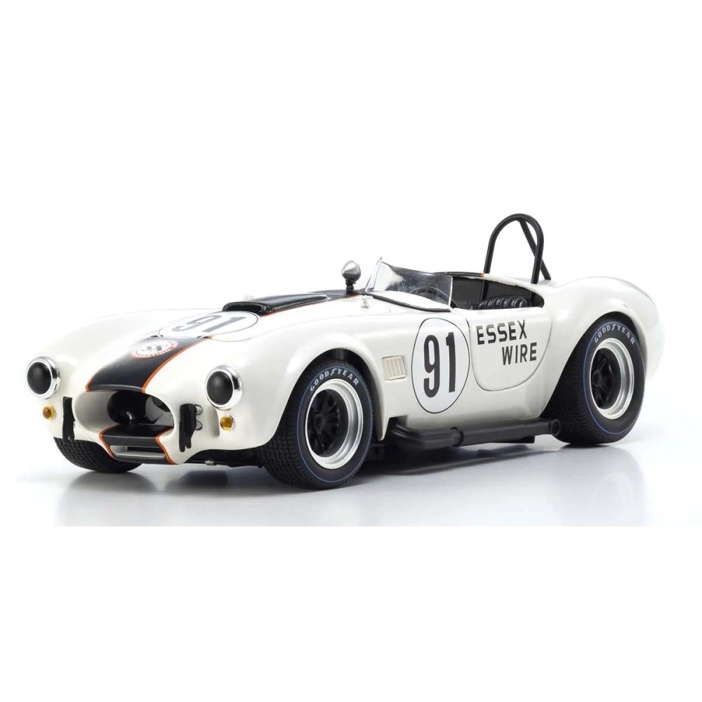Kyosho 1:18 Shelby Cobra 427 S/C Essex Wire Bridgehampton 1965 Nr.91 KS08047EW