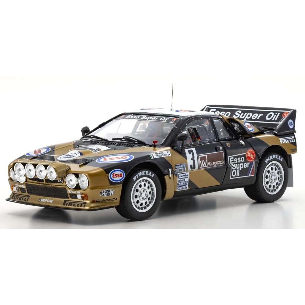 Kyosho 1:18 Lancia Rally 037 F.Tabaton Targa Florio 1985 Esso Nr.3 KS08306H Kyosho 1:18 Lancia Rally 037 F.Tabaton Targa Florio 1985 Esso Nr.3 KS08306H