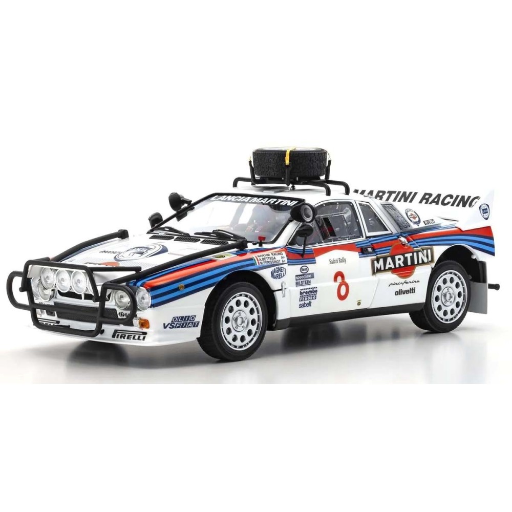 Kyosho 1:18 Lancia Rally 037 A.Bettega Safari Rally 1985 Nr.8 KS08306J