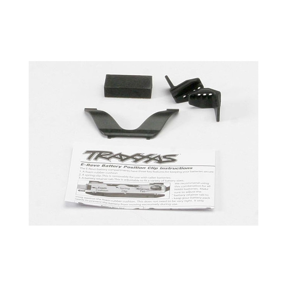 Retenes batería clip delantero trasero Traxxas TRX5629 Retenes batería clip delantero trasero Traxxas TRX5629