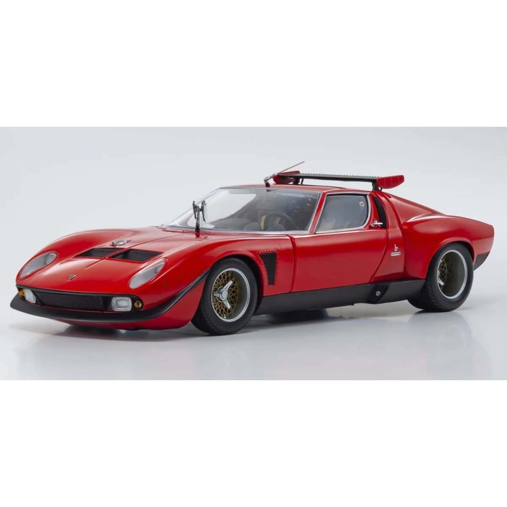 Kyosho 1:18 Die-cast Lamborghini Miura SV 1970 Red-Black KS08319RBK Kyosho 1:18 Die-cast Lamborghini Miura SV 1970 Red-Black KS08319RBK
