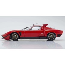Kyosho 1:18 Die-cast Lamborghini Miura SV 1970 Red-Black KS08319RBK