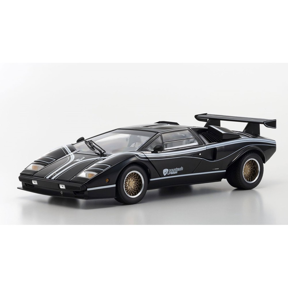 Kyosho 1:18 Lamborghini Countach LP500R Black-White KS08320C Kyosho 1:18 Lamborghini Countach LP500R Black-White KS08320C