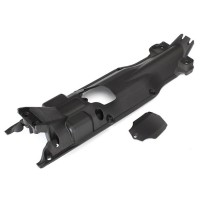 Protector de transmisión de nylon negro con tapa Traxxas TRX5637X